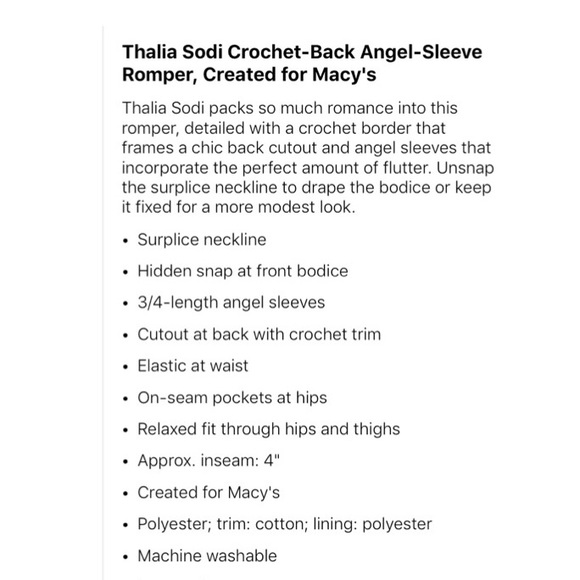 NWT Peach Romper Sz L - Picture 3 of 8